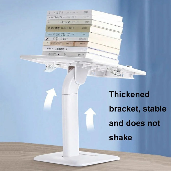 Upgraded Children Reading Book Holder Stand Telescopic Adjustable Angle Desktop Floor ABS Reading Rack - Blue - 3