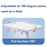 Upgraded Children Reading Book Holder Stand Telescopic Adjustable Angle Desktop Floor ABS Reading Rack - Blue - 4