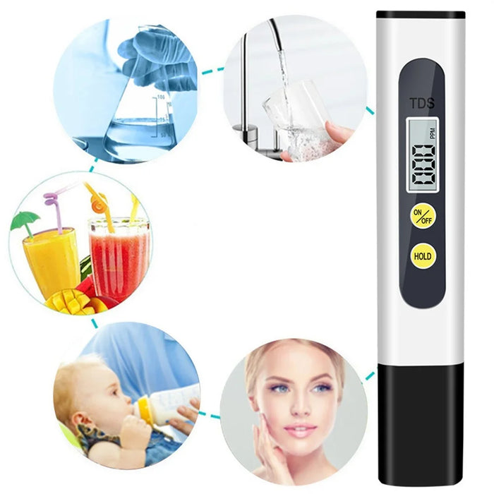 Portable Digital TDS Meter Household Water Quality Purity Tester Pen Measuring Tool - 5