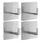 4Pcs Wall Mount Hook 304 Stainless Steel Hanging Hooks for Kitchen Bathroom Bedroom - Silver - 1