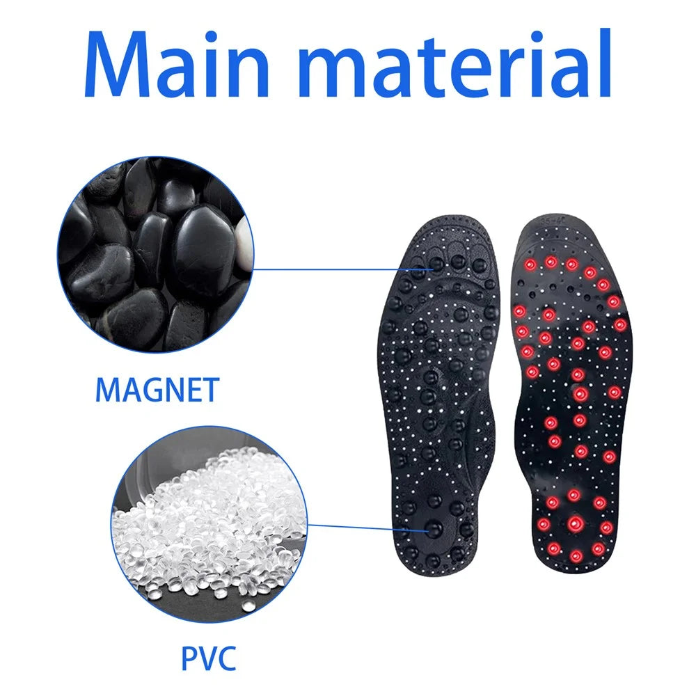 HOUKEA HKB05-A002-1-BK1 1 Pair Arch Insoles Varicose Veins Relieve Magnetic Acupressure Arch Support Insoles - 2
