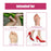 HOUKEA HKB05-A005-1-RD1 1 Pair Silicone Toe Corrector Toe Separator Hallux Valgus Correction Toe Cover - 6