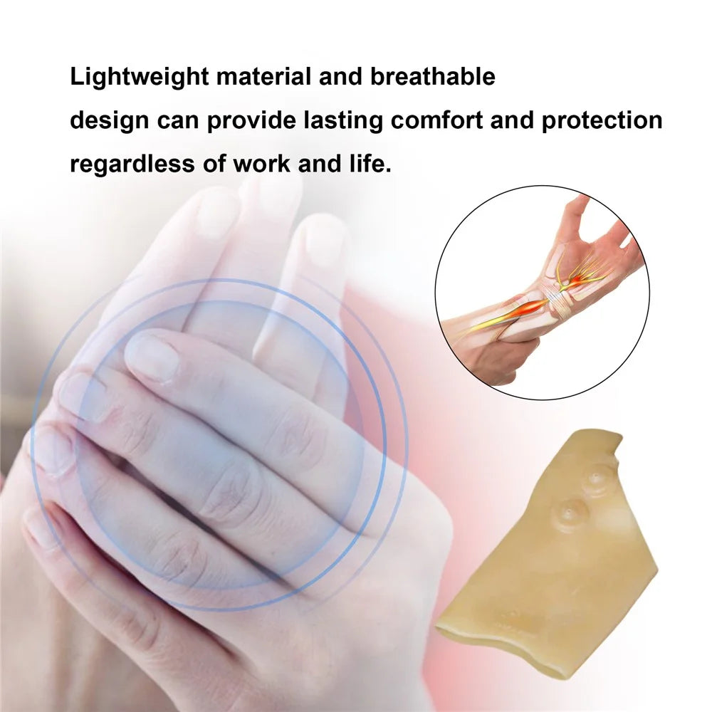 HOUKEA HKB05-A012-1-BU1 1Pc Silicone Hand Care Glove Magnetic Therapy Wrist Pain Relieve Joint Care Glove - 7
