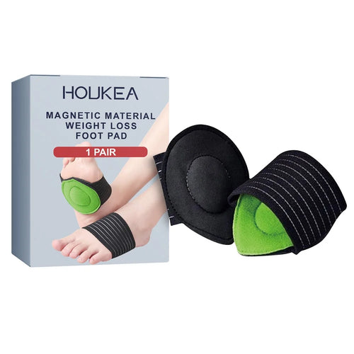 HOUKEA HKB05-A014-1-GY1 1 Pair Acupoint Magnetic Therapy Front Foot Pad Relieve Fatigue Weight Loss Foot Pad - 1