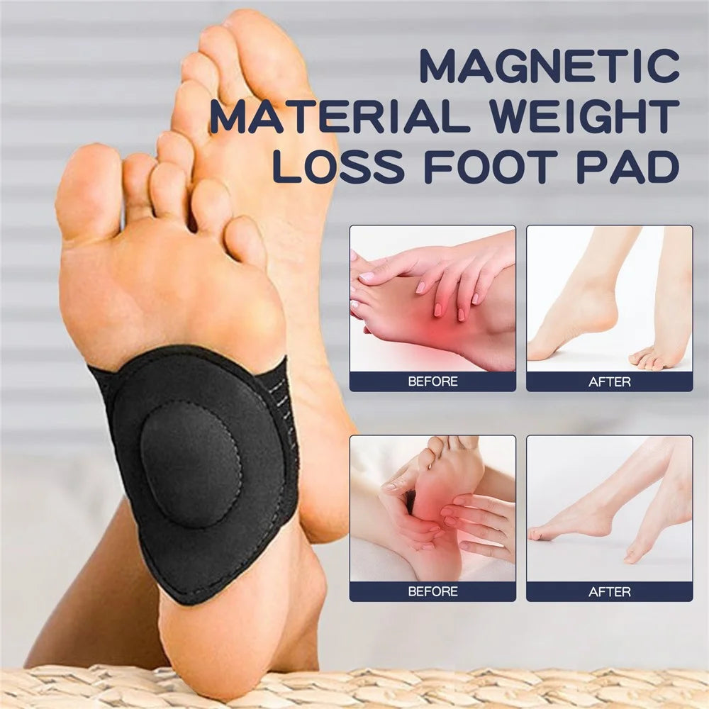 HOUKEA HKB05-A014-1-GY1 1 Pair Acupoint Magnetic Therapy Front Foot Pad Relieve Fatigue Weight Loss Foot Pad - 2