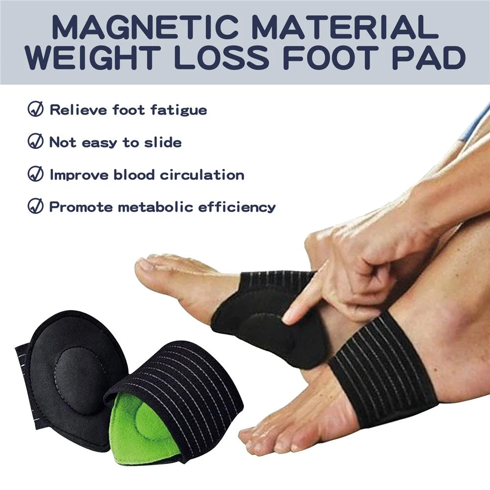 HOUKEA HKB05-A014-1-GY1 1 Pair Acupoint Magnetic Therapy Front Foot Pad Relieve Fatigue Weight Loss Foot Pad - 6