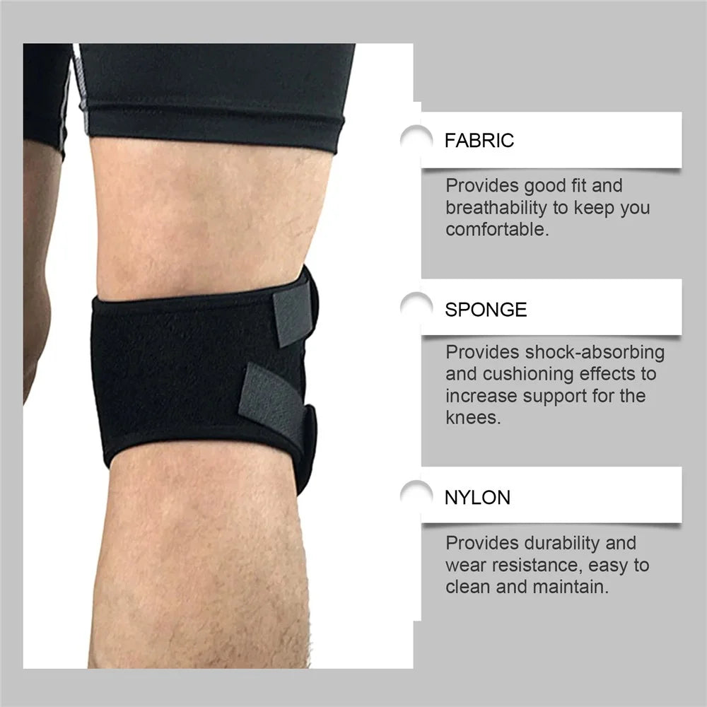 HOUKEA J01-0106-01 1Pc X Shape Knee Wrap Therapy Recovery Support Brace for Outdoor Sports - 5
