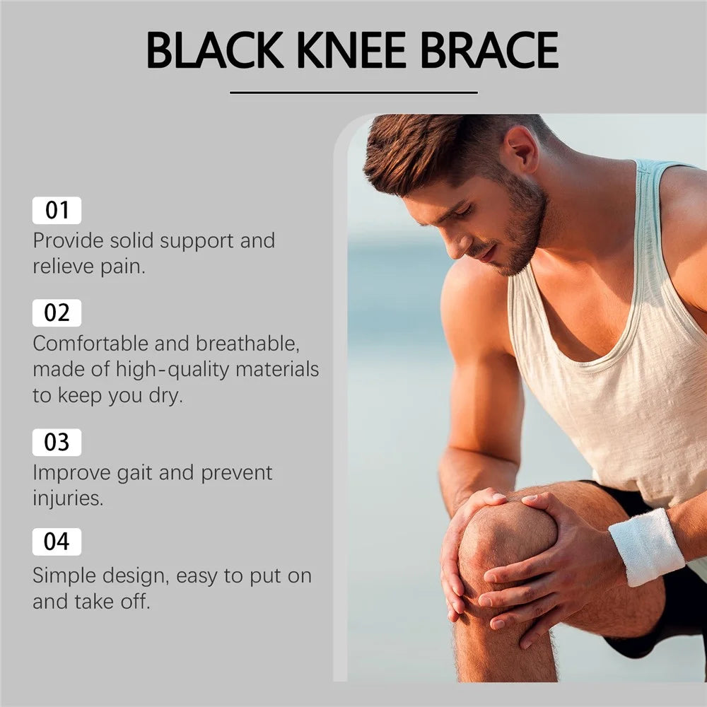 HOUKEA J01-0106-01 1Pc X Shape Knee Wrap Therapy Recovery Support Brace for Outdoor Sports - 6