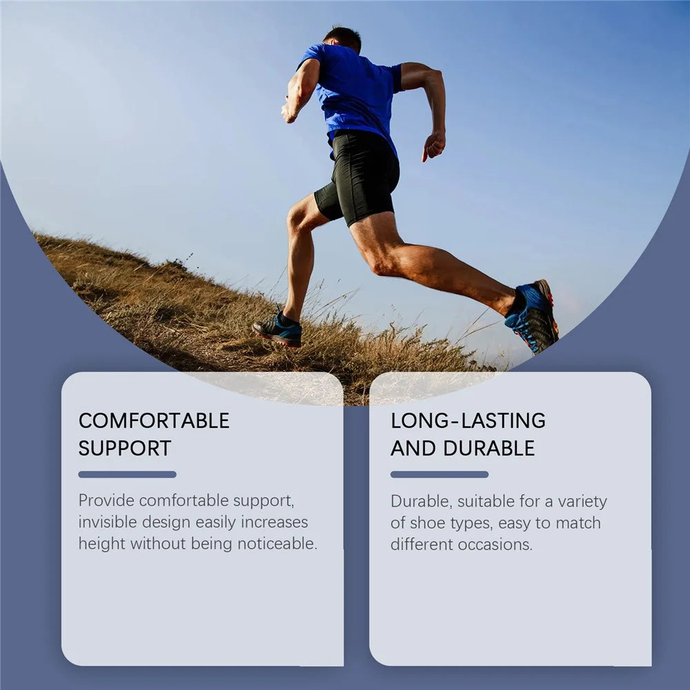 HOUKEA HK-J01-0104-01 1 Pair Increase Height Insoles Arch Support Heighten Insoles Shoes Pads - 6