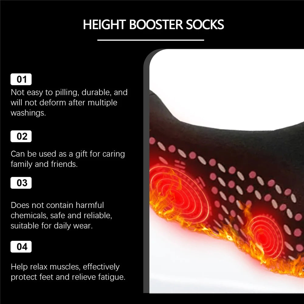 HOUKEA HK-J01-0109-01 Winter Self-Heating Socks Anti-Fatigue Non-Slip Thermal Socks - 4