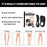 HOUKEA HKA06-A027-1-WH1 1 Pair Arch Support Half Insoles Flat Feet O-Shaped Legs Correction Insoles - 3