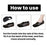 HOUKEA HKA06-A027-1-WH1 1 Pair Arch Support Half Insoles Flat Feet O-Shaped Legs Correction Insoles - 6
