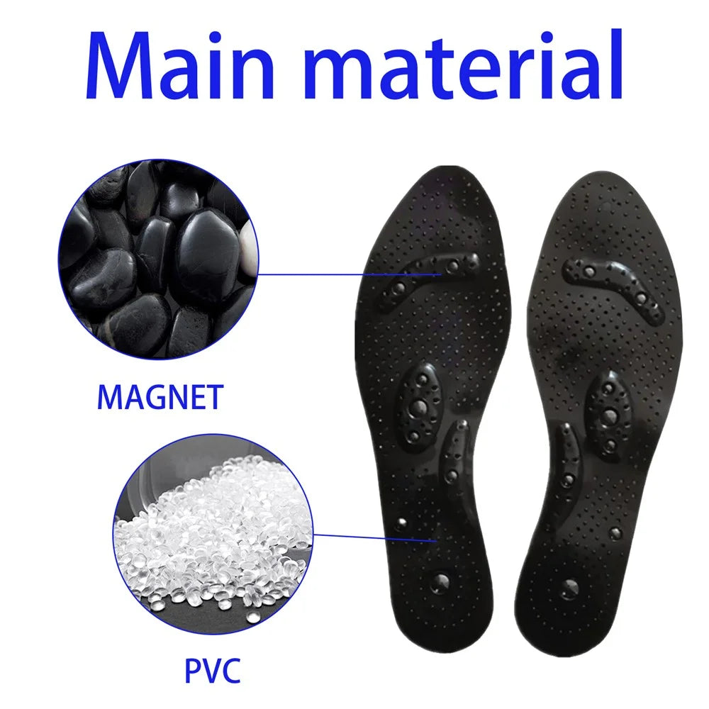 HOUKEA HKA06-A045-1-BK1 1 Pair Tourmaline Acupressure Insoles Foot Massage Relaxation Insoles - 5