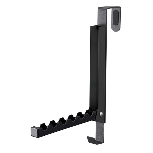 Extender Over The Door Drying Rack 6 Hangers Laundry Hanging Clothes Rack Over Door Hooks Organizer - Black - 1