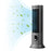 Tower Fan Bladeless Oscillating Cooler Rechargeable Air Circulator Fan with 3 Modes for Room Home Office - 1