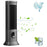 Tower Fan Bladeless Oscillating Cooler Rechargeable Air Circulator Fan with 3 Modes for Room Home Office - 2