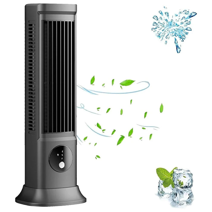 Tower Fan Bladeless Oscillating Cooler Rechargeable Air Circulator Fan with 3 Modes for Room Home Office - 2