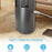 Tower Fan Bladeless Oscillating Cooler Rechargeable Air Circulator Fan with 3 Modes for Room Home Office - 7