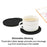 6Pcs / Set Round Insulation Silicone Mat Non-Slip Heat-Resistant Coasters with Iron Bracket - Black - 4