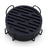 6Pcs Silicone Coasters Set with Holder Non-Slip Tabletop Protection for Kinds Cups, Hot or Cold - Black - 1