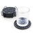 6Pcs Silicone Coasters Set with Holder Non-Slip Tabletop Protection for Kinds Cups, Hot or Cold - Black - 2