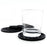 6Pcs Silicone Coasters Set with Holder Non-Slip Tabletop Protection for Kinds Cups, Hot or Cold - Black - 5