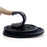 6Pcs Silicone Coasters Set with Holder Non-Slip Tabletop Protection for Kinds Cups, Hot or Cold - Black - 7