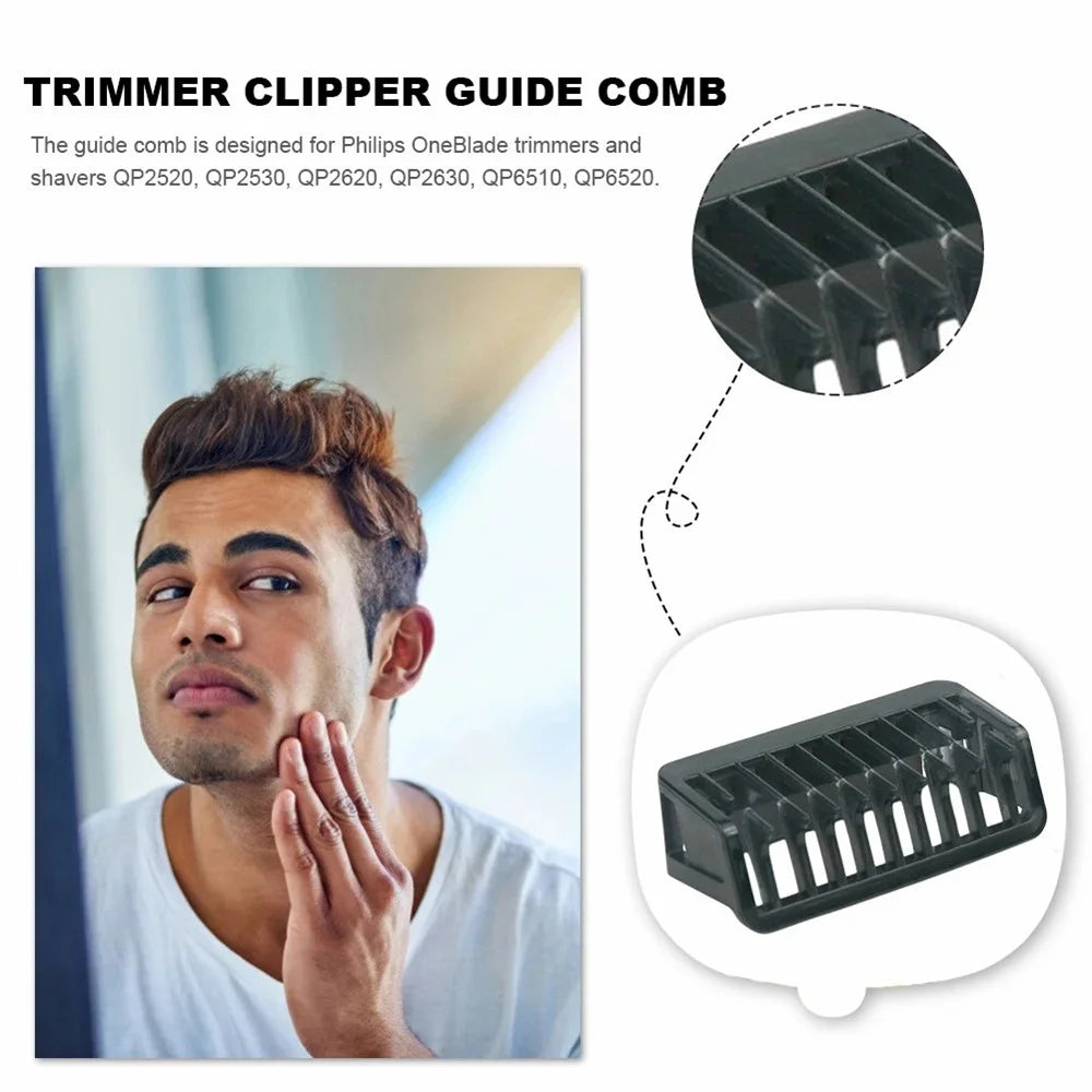 For Philips One Blade Series Electric Shaver Blade Guide Comb Set - 1mm+2mm+3mm+5mm Comb - 7