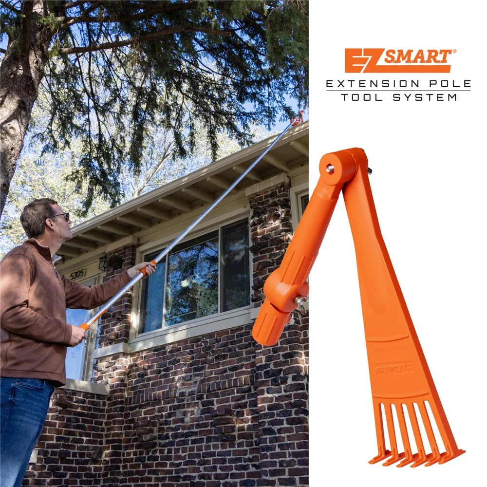 Plastic Gutter Cleaning Rake Roof Gutter Scoop Garden Leaf Remover Rain Gutter Cleaning Tool - 7