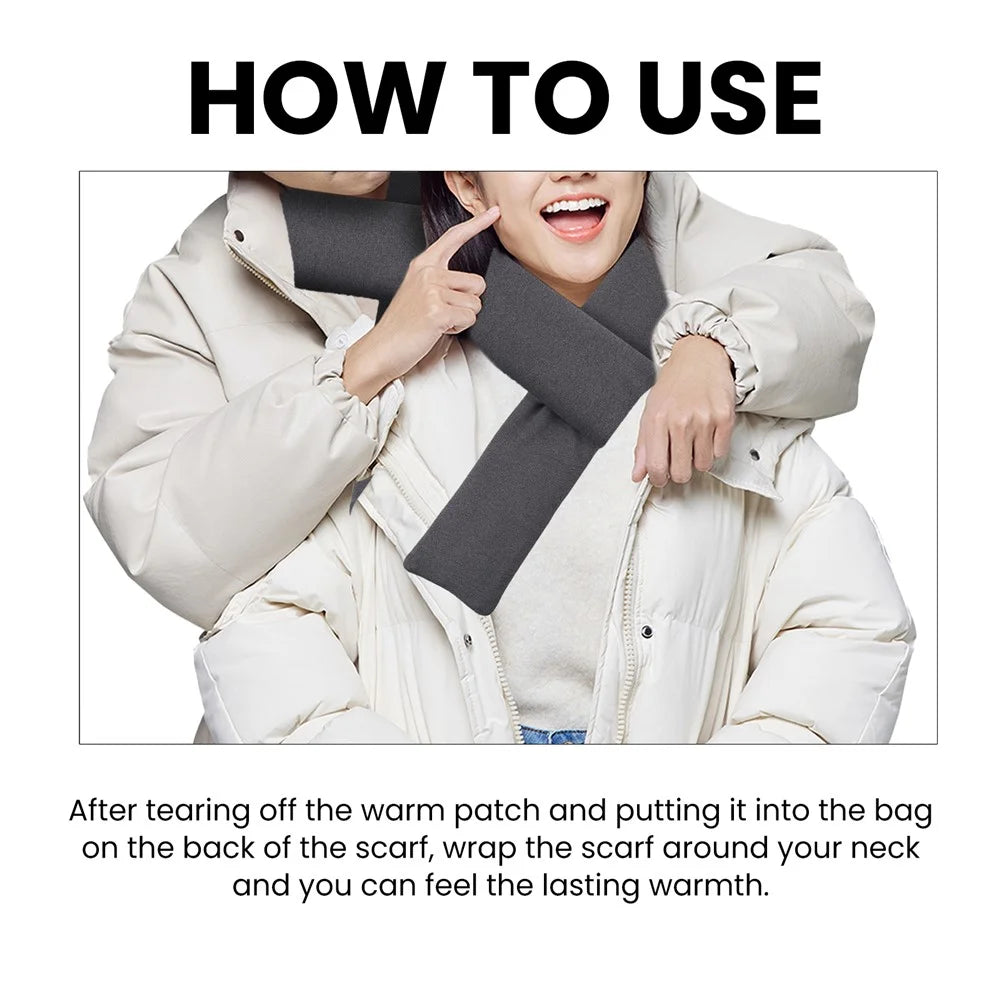 HOUKEA HKA06-A010-1-MX1 Heating Scarf Winter Neck Protector Hot Compress Neck Cover Anti-Freezing Warm Heat Scarf - 3