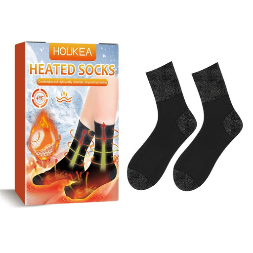 HOUKEA HKA06-A017-2-MK1 1 Pair Self-Heating Mid-Tube Foot Warmer Socks Warm Winter Outdoor Cycling Skiing Heating Socks - 1