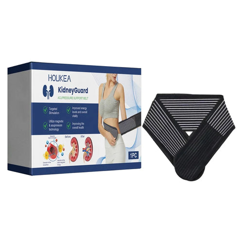 HOUKEA HKA06-A009-1-WH1 Waist Support Band Waist Soreness Pain Relieve Elastic Breathable Unisex Abdominal Protection Belt - 1