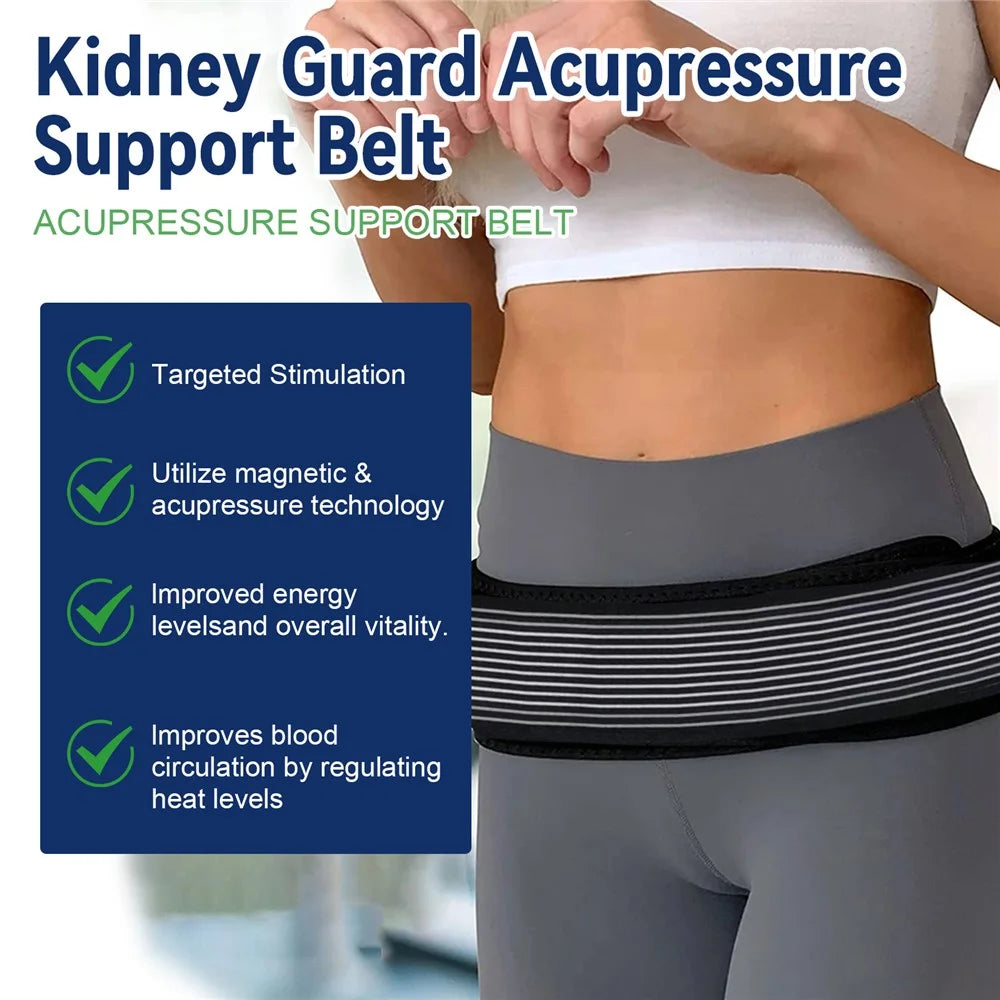 HOUKEA HKA06-A009-1-WH1 Waist Support Band Waist Soreness Pain Relieve Elastic Breathable Unisex Abdominal Protection Belt - 3