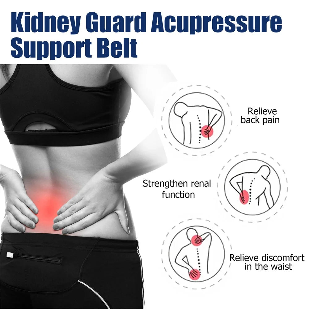 HOUKEA HKA06-A009-1-WH1 Waist Support Band Waist Soreness Pain Relieve Elastic Breathable Unisex Abdominal Protection Belt - 6