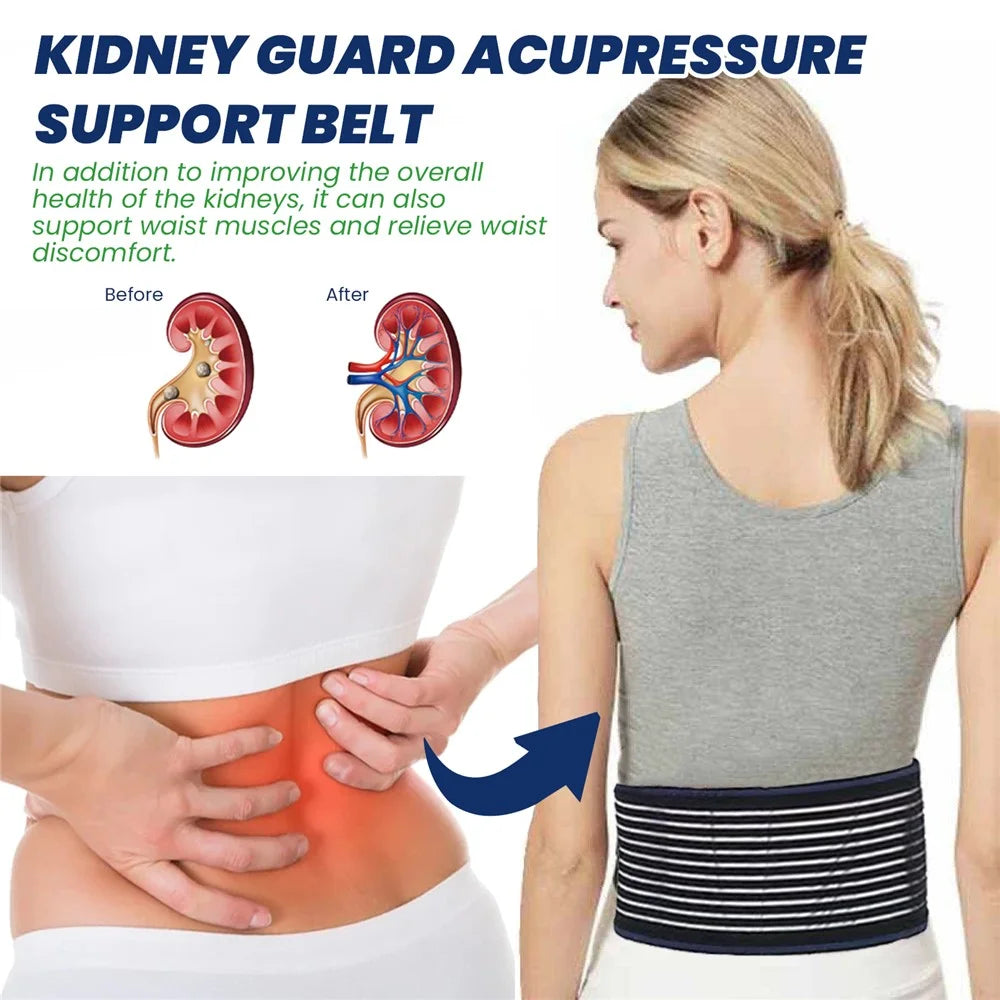 HOUKEA HKA06-A009-1-WH1 Waist Support Band Waist Soreness Pain Relieve Elastic Breathable Unisex Abdominal Protection Belt - 7