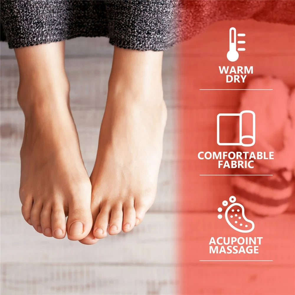 HOUKEA HKA06-A014-1-MK1 1 Pair Self-Heating Massage Socks Winter Outdoor Sports Foot Warming Socks - 6