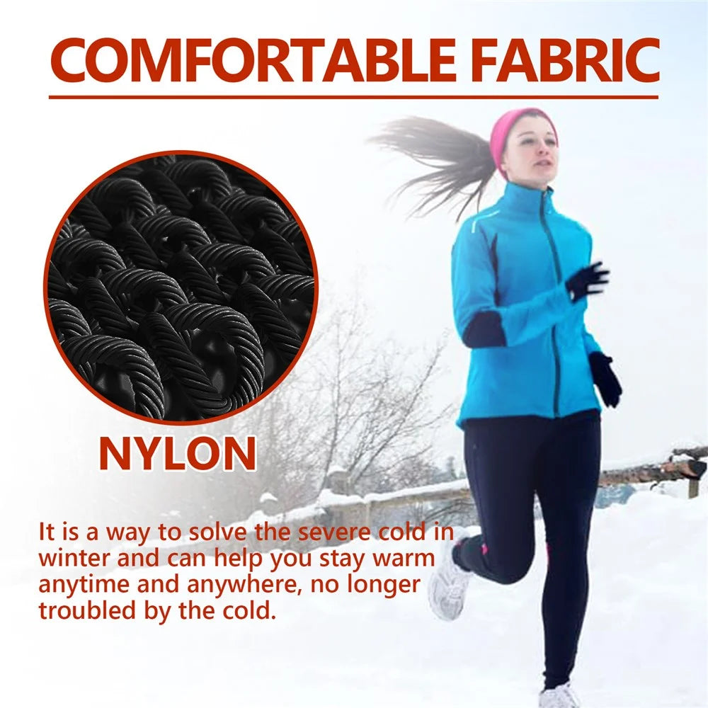 HOUKEA HKA06-A021-2-BK2 1 Pair Nylon Gloves Winter Outdoor Sports Skiing Touch Screen Hand Warm Gloves - 2