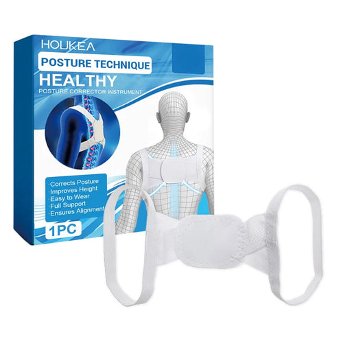 HOUKEA HKA06-A039-1-BU1 Healthy Posture Corrector Anti-Hunchback Back Shoulder Posture Correction Strap - 1