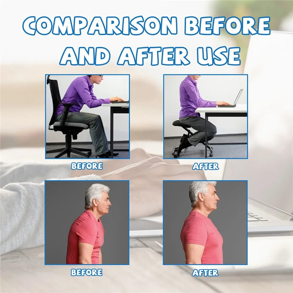 HOUKEA HKA06-A039-1-BU1 Healthy Posture Corrector Anti-Hunchback Back Shoulder Posture Correction Strap - 5