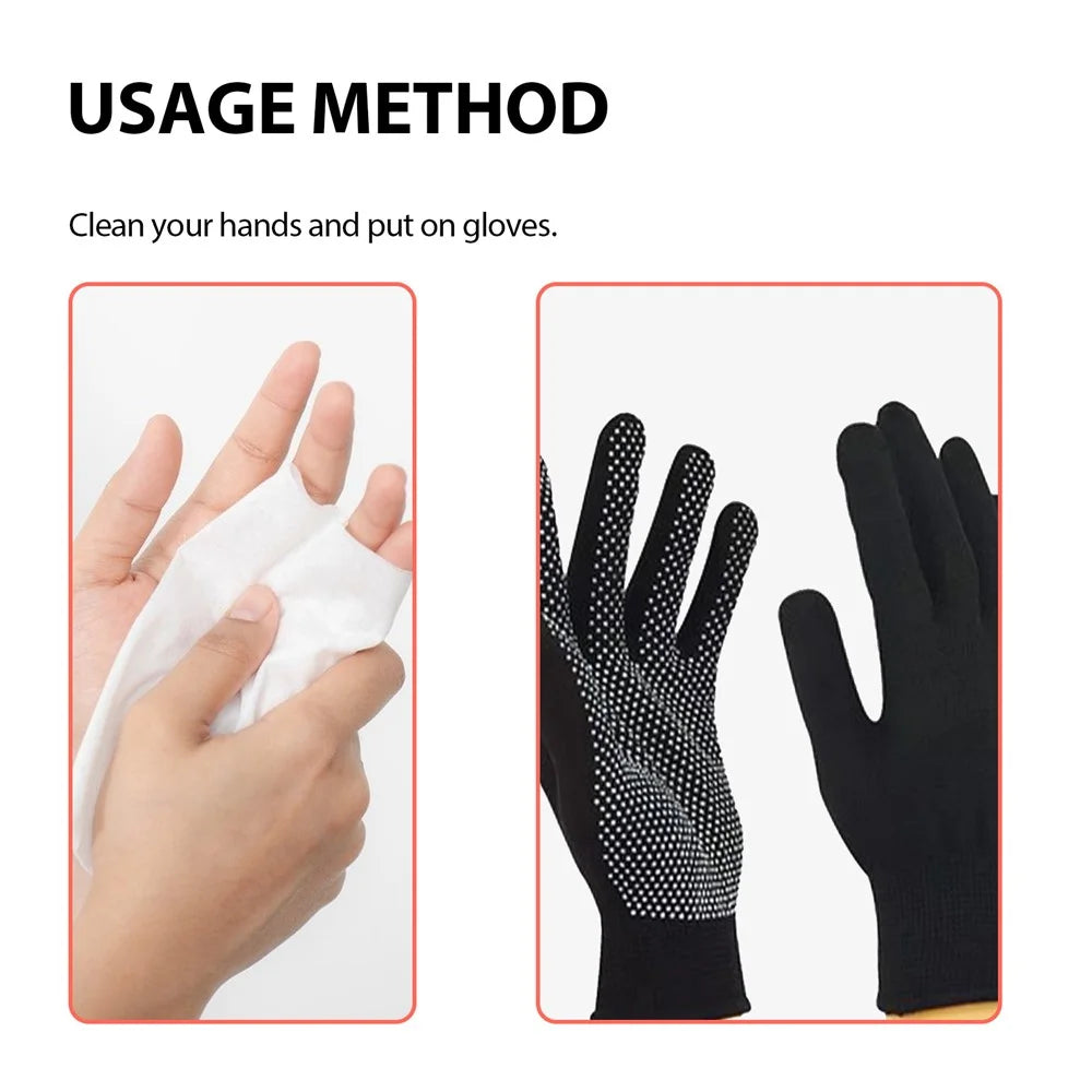 HOUKEA HKA06-A018-2-MK1 1 Pair Far Infrared Titanium Ion Heat Compression Gloves Stiffness Relieve Hand Care Gloves - 3