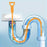 5Pcs 51cm PP Sewer Dredging Hook Sink Pipe Washbasin Bathroom Drain Dredging Tool - Orange - 2