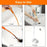 5Pcs 51cm PP Sewer Dredging Hook Sink Pipe Washbasin Bathroom Drain Dredging Tool - Orange - 7