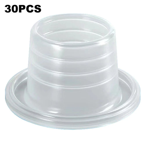 30Pcs Faucet Triangle Valve Leak-Proof Sealing Gasket Faucet Plumbing Silicone Seal Ring Washers - Transparent - 1