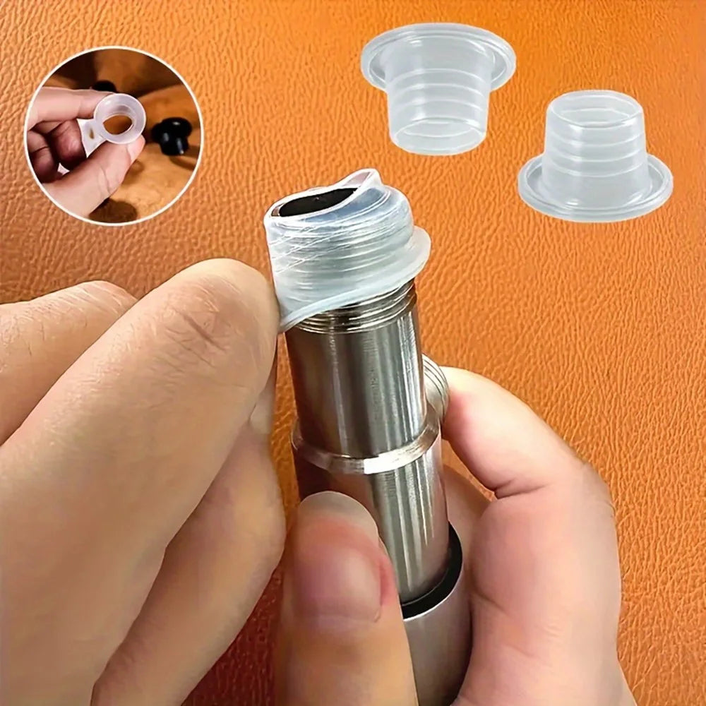 30Pcs Faucet Triangle Valve Leak-Proof Sealing Gasket Faucet Plumbing Silicone Seal Ring Washers - Transparent - 5