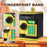Fingerprint Password Safe Piggy Bank ATM-Style Electronic Coin and Cash Savings Children Plastic Saving Money Box - Gold - 2