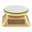 Solar Gem Display Turntable 360 Degrees Acrylic Tray Jewelry Display Stand - Gold - 1