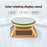 Solar Gem Display Turntable 360 Degrees Acrylic Tray Jewelry Display Stand - Gold - 2