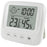 E0828 Smile Face Digital Alarm Clock Multi-Function Household Thermometer Hygrometer (No Backlit) - 1
