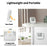 E0828 Smile Face Digital Alarm Clock Multi-Function Household Thermometer Hygrometer (No Backlit) - 3