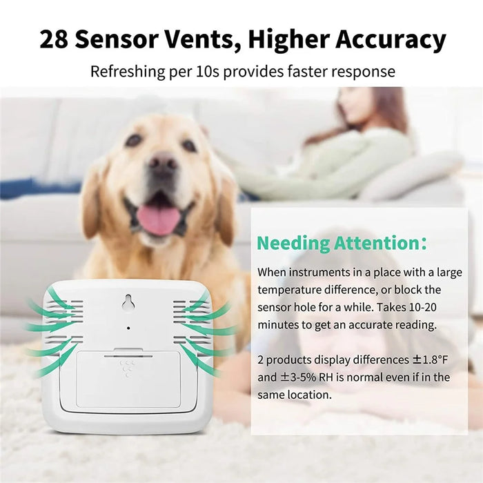 E0828 Smile Face Digital Alarm Clock Multi-Function Household Thermometer Hygrometer (No Backlit) - 4